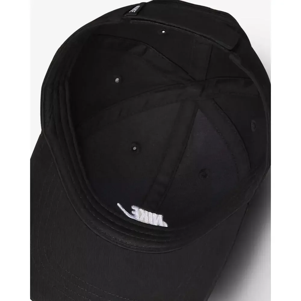 Nike Swoosh Black White Logo Child Youth (4-7) Adjustable Baseball Cap Hat